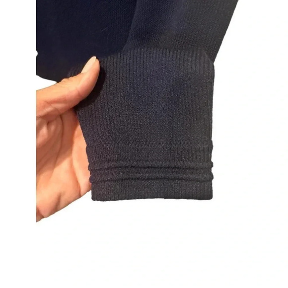 St. John‎ Basics Navy Blue Knit Two Piece Skirt Jacket Set Size P /4 - Picture 4 of 9